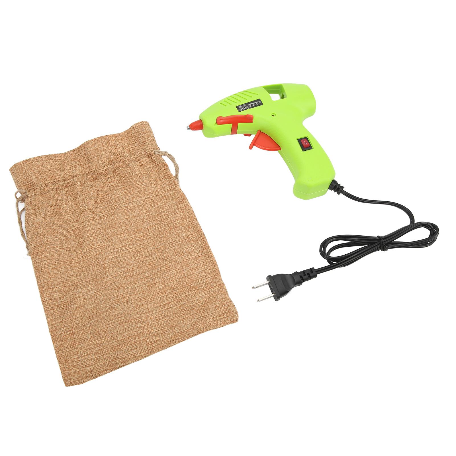 

Hot Glue Gun Portable Mini Leakproof Green Hot Glue Gun for DIY Art Home Office Decor