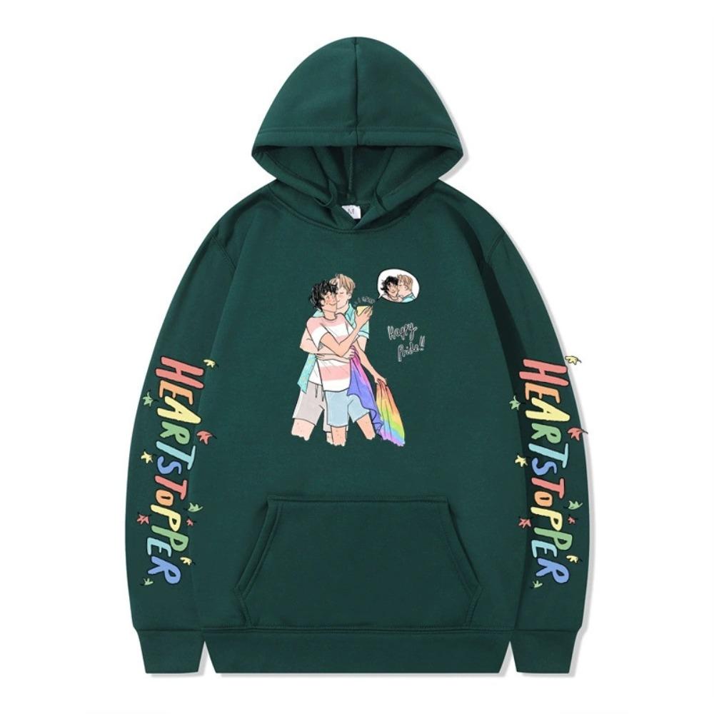 Mode Unisex Lässig Heartstopper Hoodies Sweatshirt Outdoor Sport Cosplay Nick und Charlie Pullover Hoodie Große Größen Cosplay Kostüm