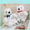 White Bowtie Bear Plush Toy Cartoon Animal Stuffed Doll Decoration Gift Kids