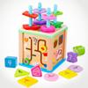 Children's Large Wooden Educational Bead Box: Multifunctional Toy for Early Intelligence Development