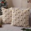 Square Pillow Cover Christmas Plush Pillowcase New Throw Cushion Case  Living Room Decor