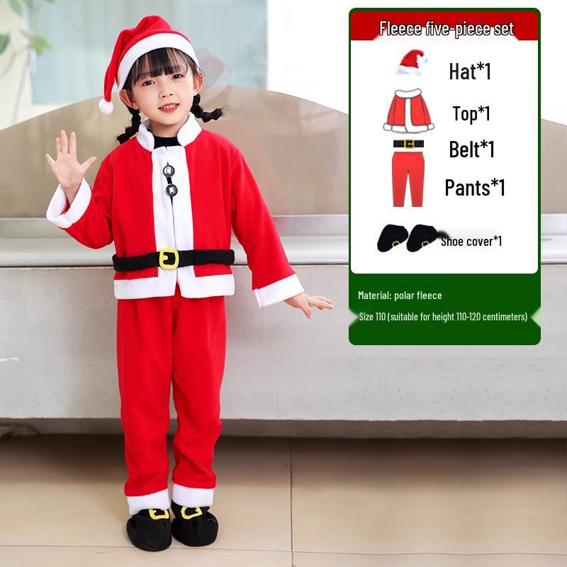 Kinder Weihnachtsmann Kostüm für Weihnachten - Jungen & Mädchen Verkleidungsoutfit