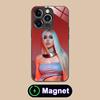 Fashion Ava Max Glass MagSafe Mobile Phone Case for iPhone 17 16 15 14 13 12 11 Air Pro Max Plus Mini Colorful Cover