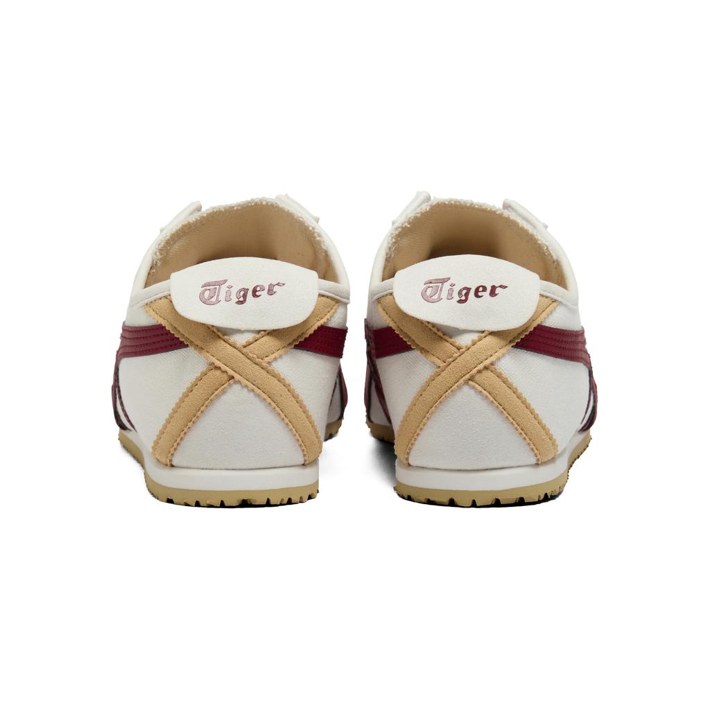 Onitsuka Tiger Mexico 66 Slip-On Fashion Comfortable Classic Versatile Lifestyle Casual Shoes Unisex sneaker Off-White Deep-Red 1183A360-131