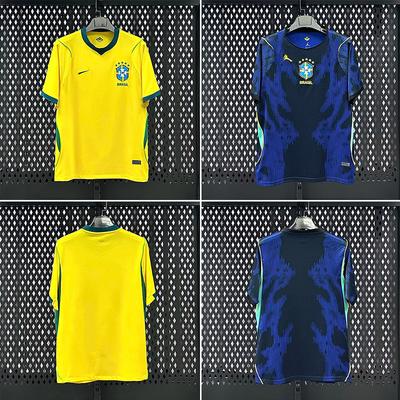 Neues Brasilien-Team Brasilien Weltcup Sportbekleidung Nationalmannschaftstrikot individuelles kurzärmeliges T-Shirt grenzüberschreitende Lieferung Anpassung