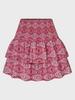 2023 Women's Pleated Ruffle Mini Skirt - Floral Print, 13 Colors Available