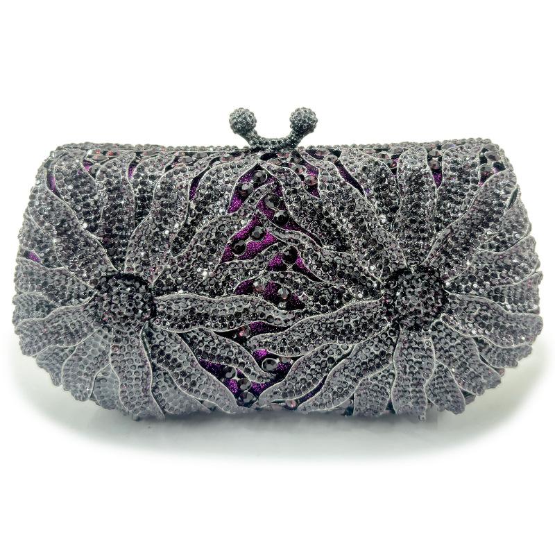 Silver/Gold Diamond Evening Bags Women Dinner Clutch Rhinestone Shiny Handbags for Female Luxury Designer Purse Party Bride Bag