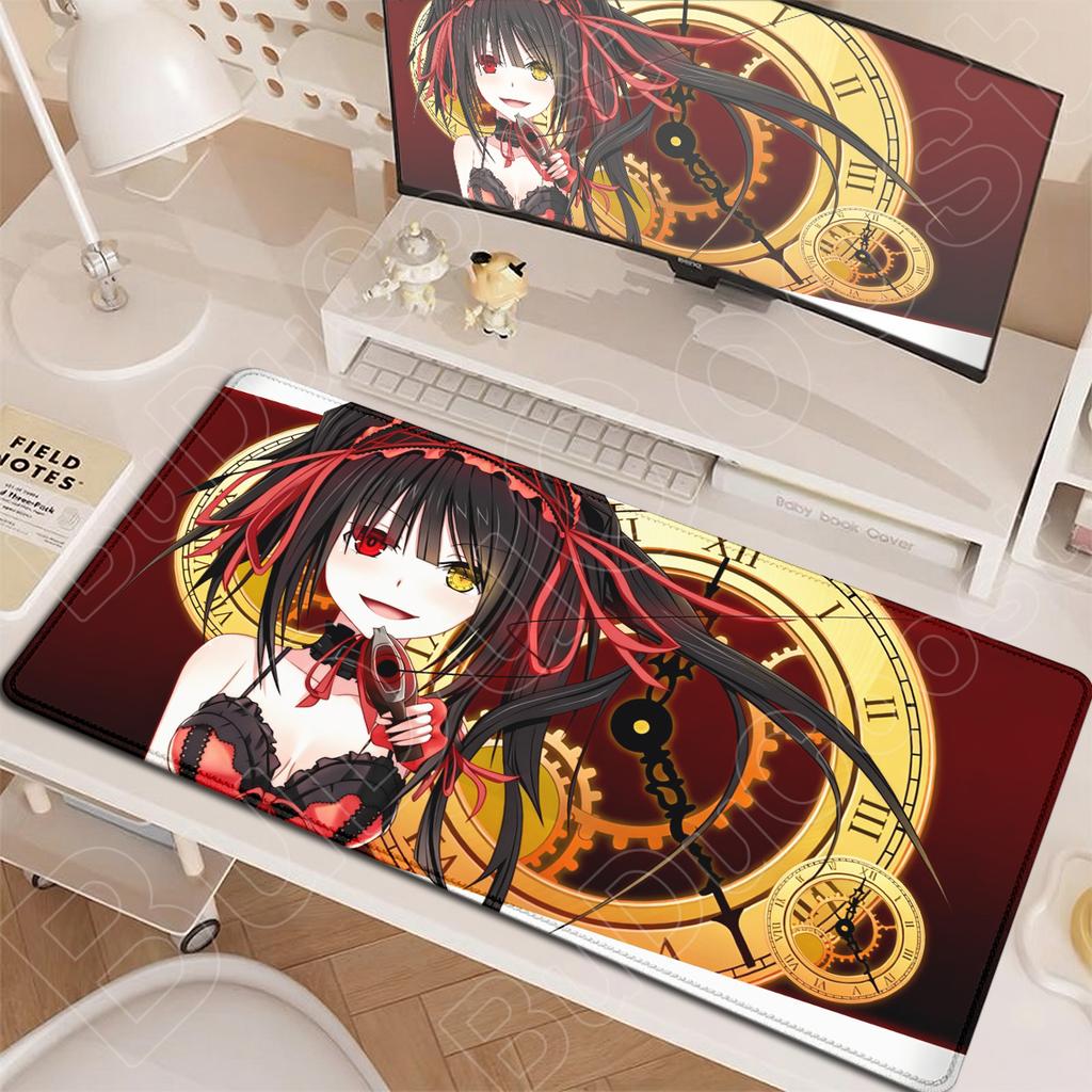 XXL Anime Dívky Tokisaki Kurumi Podložka pod myš Nová Hot Date A Live Hra Podložky pro notebooky a stolní počítače Velká Gumová Podložka na klávesnici s uzamčeným okrajem