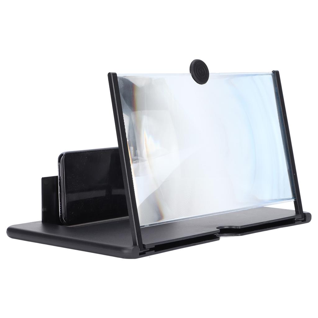 12 Inch Screen Magnifier 3D HD Mobile Phone Screen Amplifier Enlarger Foldable Phone Stand for Movies Videos Games