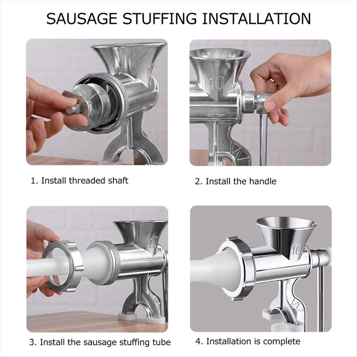

BHBL Aluminum Alloy Manual Meat Grinder Sausage Maker. Multi-Functional Kitchen Tool for Grinding Spices, Peppers China Mainland