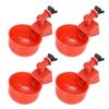 10PCS Automatic Chicken Waterer Cups with Electric Drill Bit Poultry Water Feeder Kit for Duck Goose Turkey 10PCS Cups