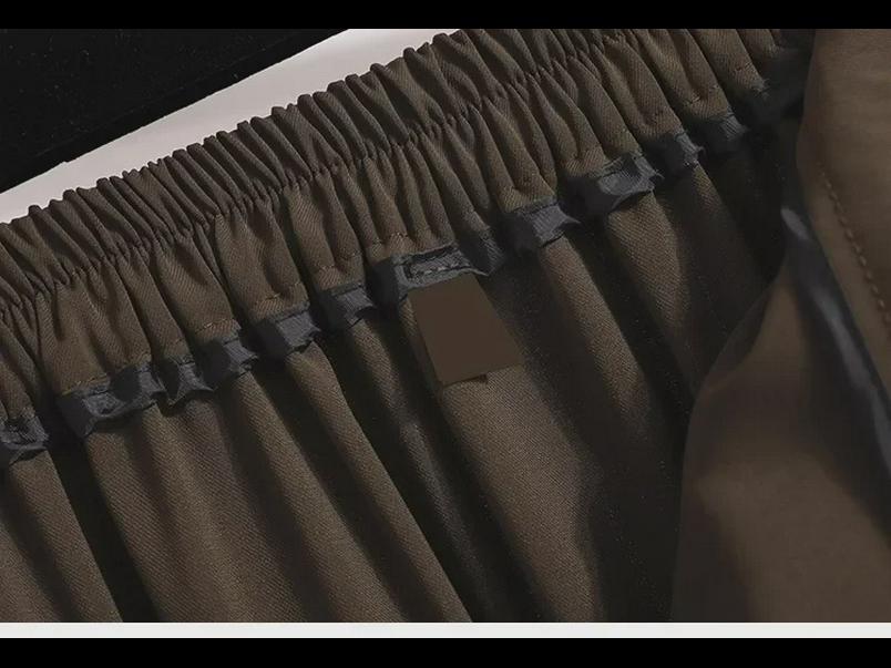 Hochwertiger schwarzer Schlitzrock für Damen – mittellang, hohe Taille, schmale Passform für Frühling und Herbst 2024