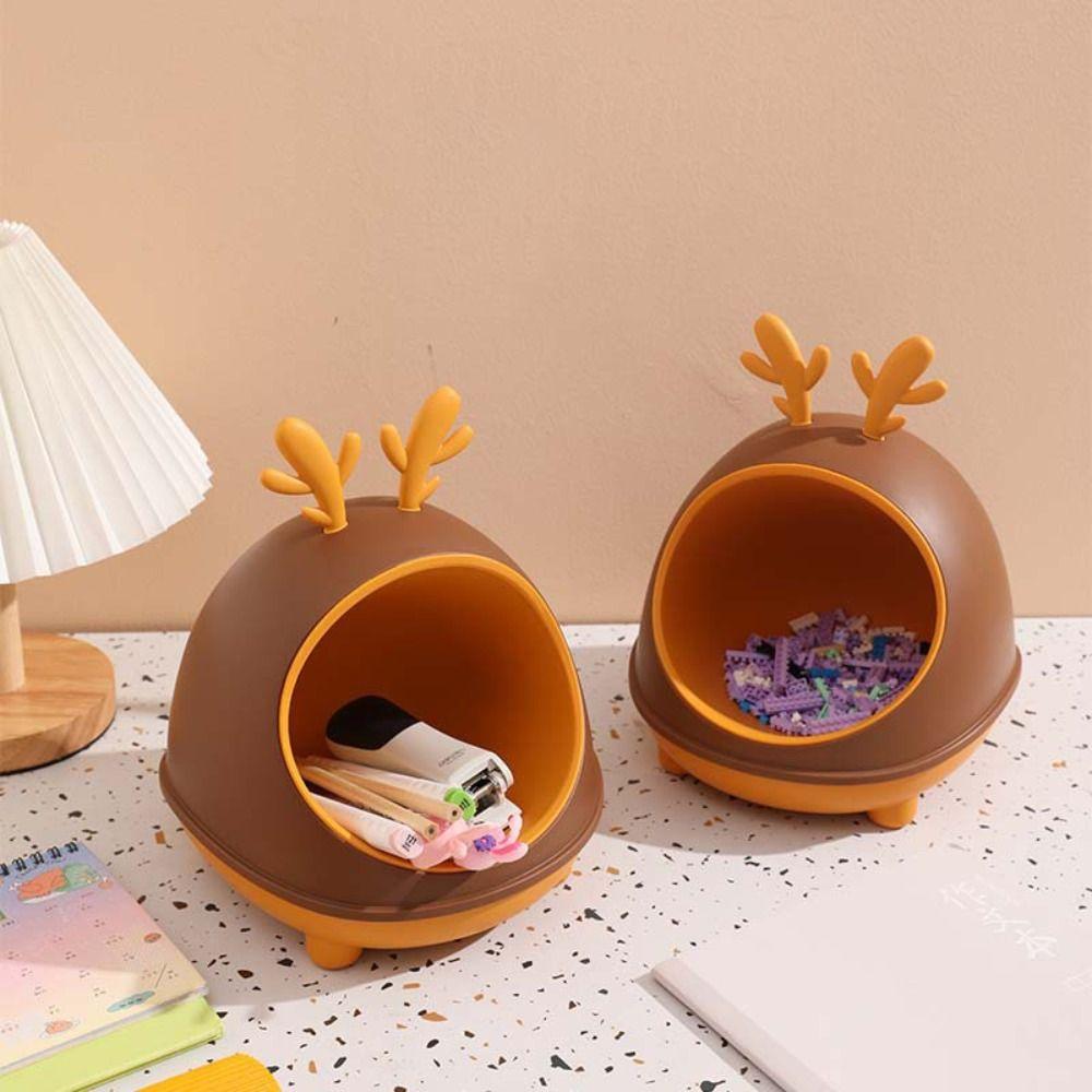 Exquisite Jewelry Box Cute Pen Holder Creative Deer Desktop Storage Box  Children