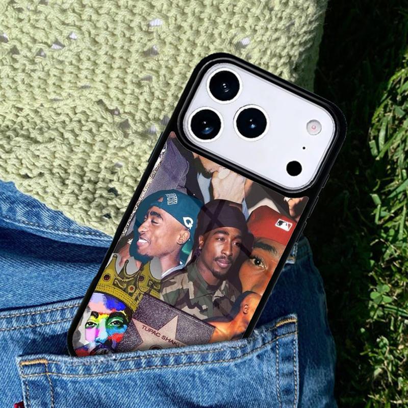Rap Rapper 2pac Tupac Shakur Phone Case For iPhone 17 AIR 16 Pro Max 15 14 Pro 11 12 13 Shockproof Silicone Cover