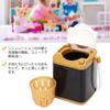 Cute, portable, realistic mini washing machine for pretend play, educational play, and makeup brushes (gold)