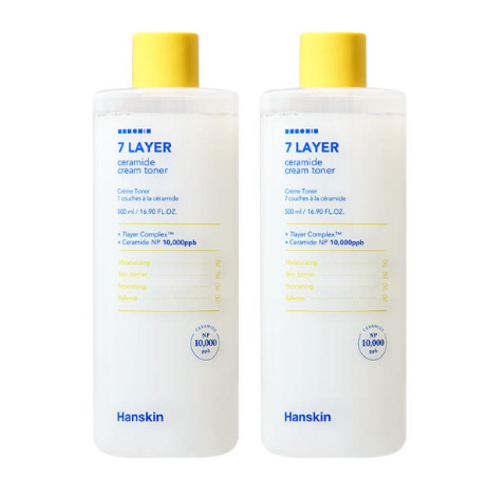 

Hanskin Seven Layer Ceramide Cream Toner 500ml x 2ea