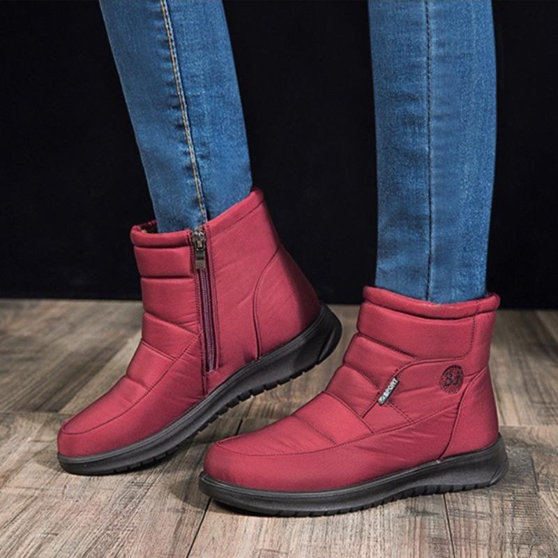 2025 Winter Women's Shoes Fashion High Top Cotton Shoes Plush Warm Snow Boots Outdoor Non Slip Platform Boots Ladies Ankle Boots