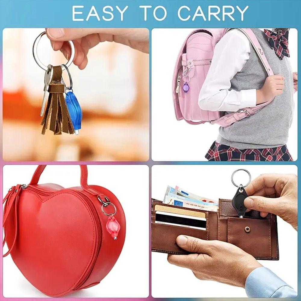 Cool White LED Flashlight Torch Emergency Mini Key Ring Light Portable Keychain Light  Car Keychain
