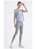 Damen Schnelltrocknendes Atmungsaktives Yoga- und Lauf-T-Shirt - Locker Figurschmeichelndes Kurzarm-Oberteil