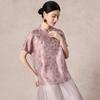 New Chinese style Xia Guang Jin Luo Xiang Yun Sha top