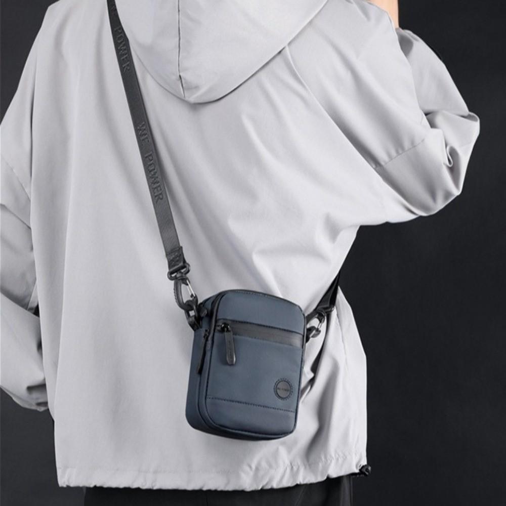 Solid Color Men Chest Bag Single Shoulder Nylon Fanny Pack Fashion Men Crossbody Bag  Camping