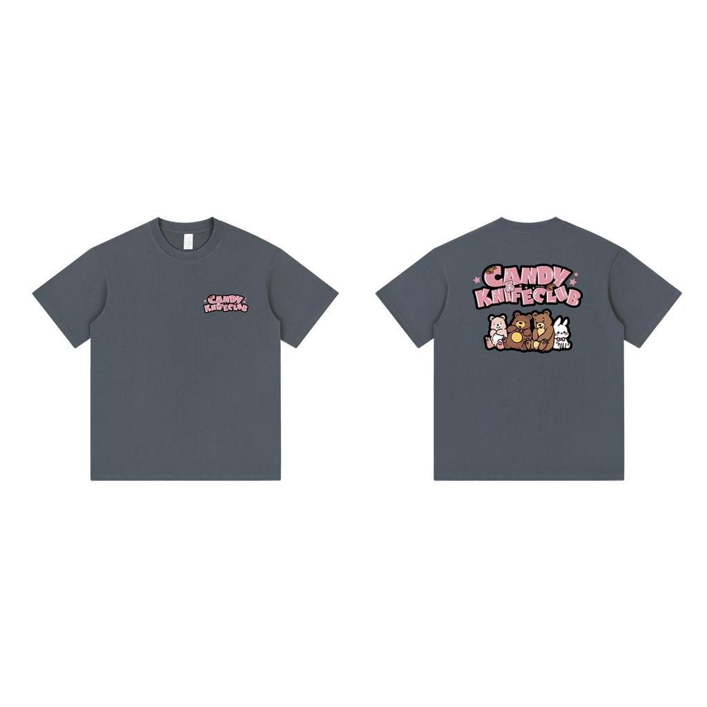 Unisex Retro Cartoon Pure Cotton Oversized T-Shirt - Trendy Casual Summer Short Sleeve for Men & Women