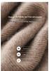 Women's High Neck Cashmere Sweater - Long Sleeve Wool Knit Solid Color Top for Autumn/Winter
