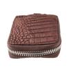 [Revetta] Crocodile Leather Smart Key Case, Brown, Genuine Leather, Matte Finish [083-2crk]