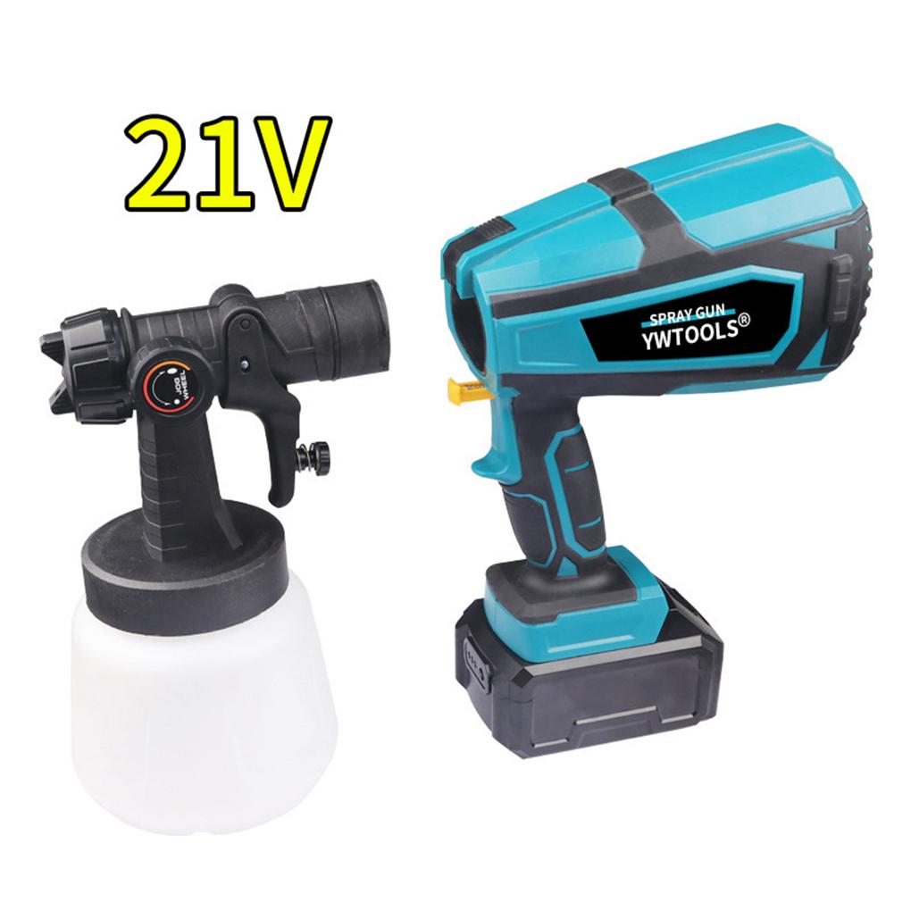 Electric Paint Gun - Powerful Pure Copper Motor Adjustable Flow Rate Cordless Paint Spray Gun