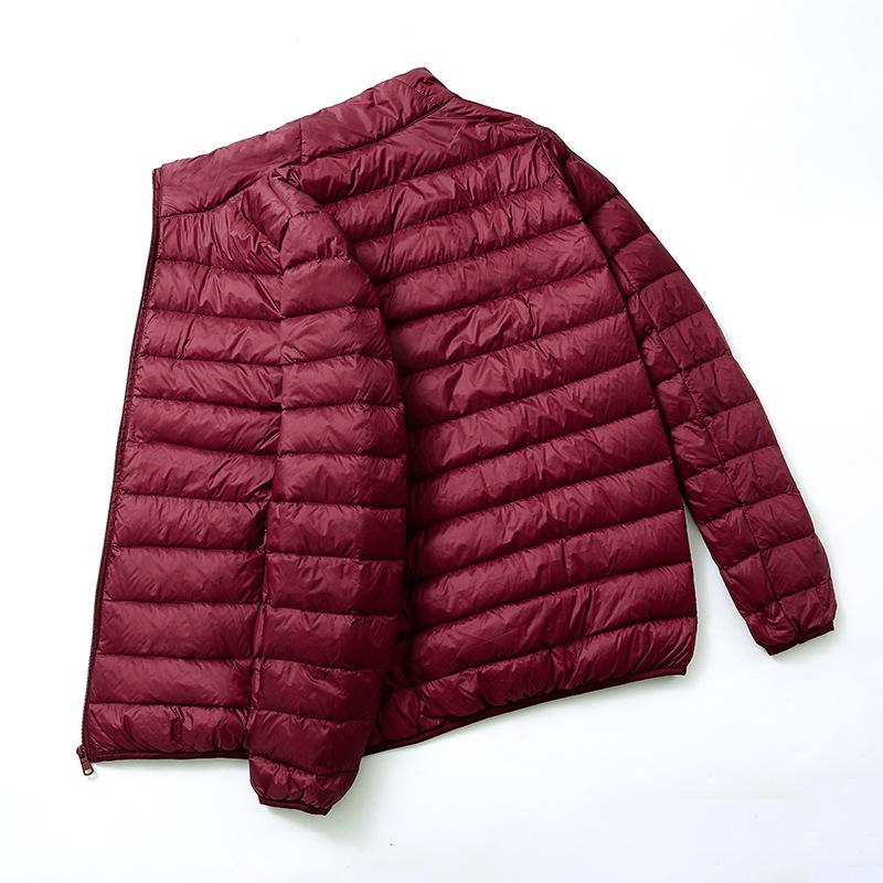 Giacca in Piumino d'Anatra Ultraleggera con Cappuccio Autunno Inverno Uomo Piuma d'Anatra Bianca Calda Cappotto Abbigliamento Streetwear Uomo