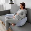 TIESOME Round Body Pillow Cover, 7.9 x 47Inch Round Bolster Body Pillow Case Soft Long Full Body Pillowcase with Zipper for Bedroom, Living Room Dark