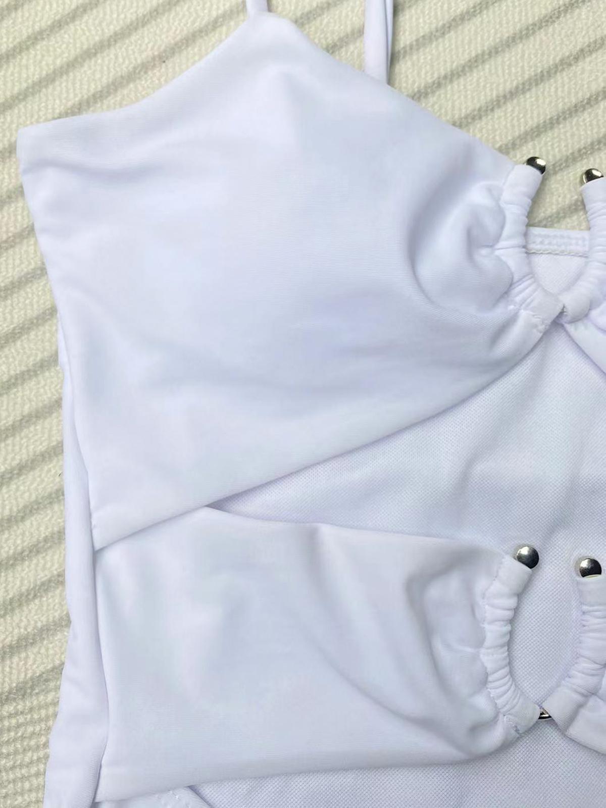 Женский цельный купальник пуш-ап — фото 11