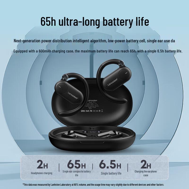 Lanston TS12 Wireless Open-Ear Sports Bluetooth Headphones