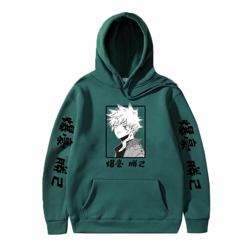 No Hero Academia Kaminari Denki Hoodies Autumn Winter Fleece Streetwear