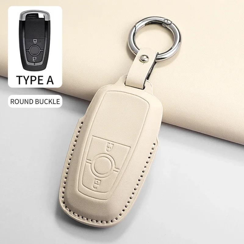 Car Key Case Cover Shell Fob for Ford Ranger Wildtrak Focus Explorer Edge EcoSport C-Max Galaxy Mondeo for Mustang PU Accessory