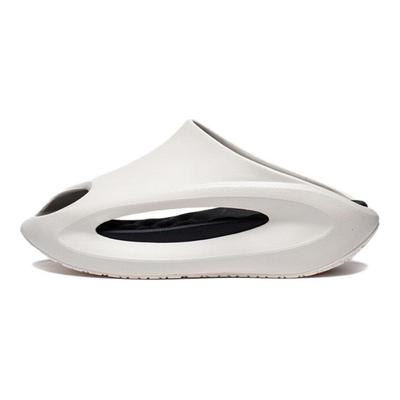 Li Ning Cloud Travel Slay Sandalias de Diapositiva Trendy Versátiles Antidesgaste Absorbentes de Impactos Antideslizantes Unisex Calzado Blanco Negro AZSV021-3