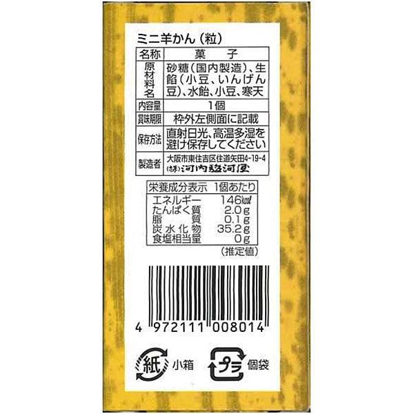 Kawachi Surugaya Mini Yokan (Japanese Sweet Bean Jelly) 1pc. Wagashi