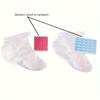 100/300pcs Thick Disposable Foot Covers Waterproof and Moisturizing, Transparent with Blue Adhesive Dots for Home Spa Treatment and Hygiene Protection