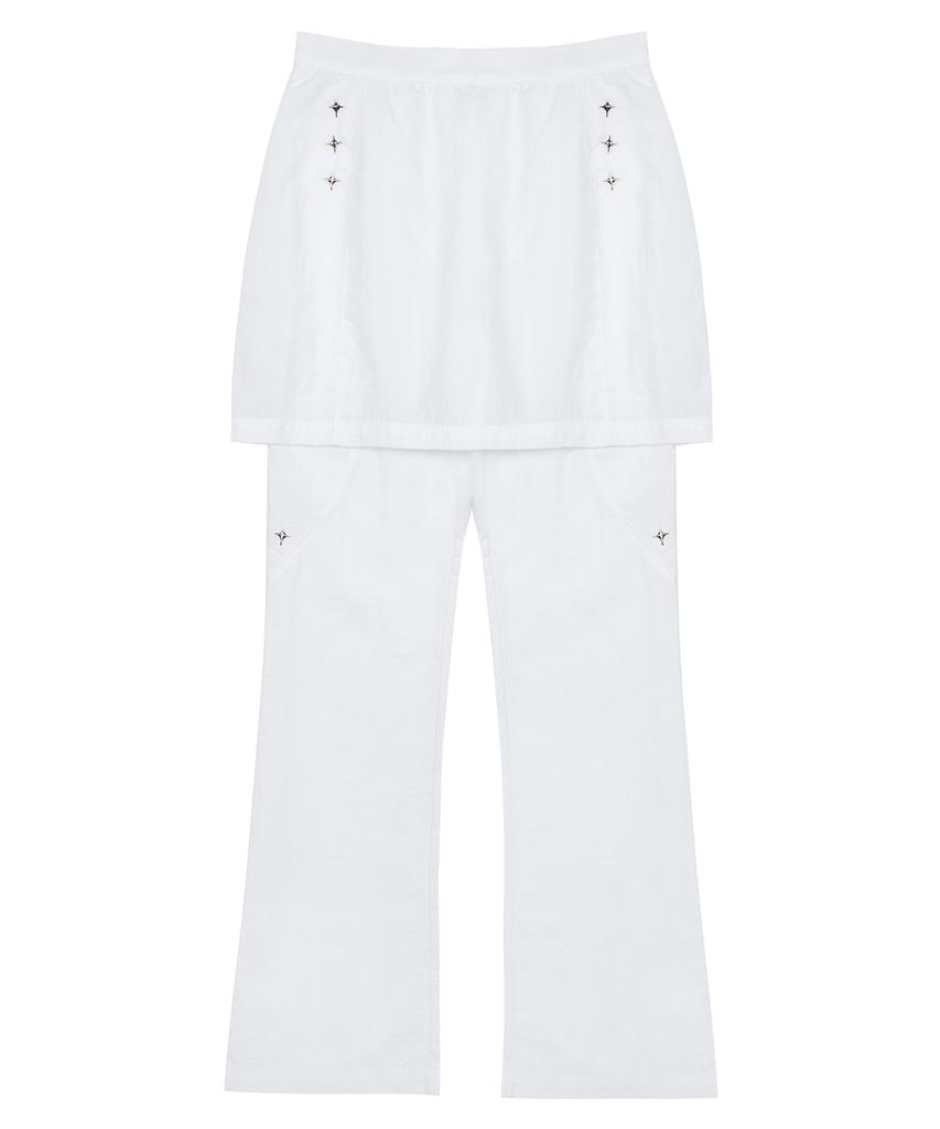 LUVISTRUE Py Rivet Skirt Pants(White)