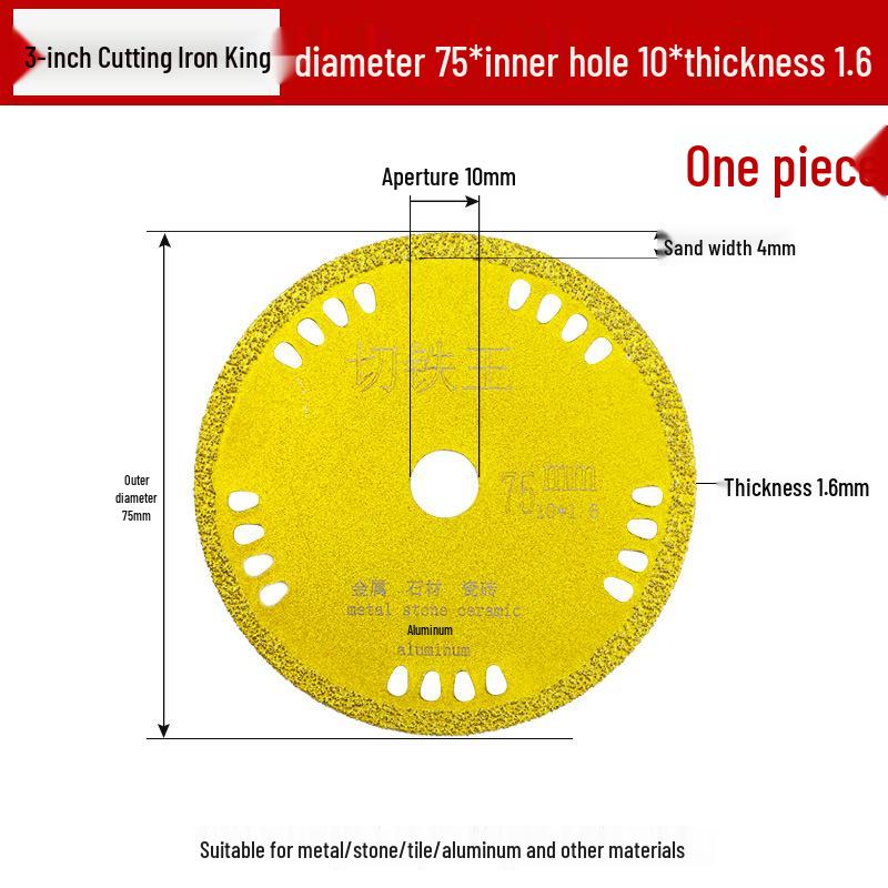 3-Inch Mini Angle Grinder Blade for Cutting Glass, Tile, Iron, and Wood