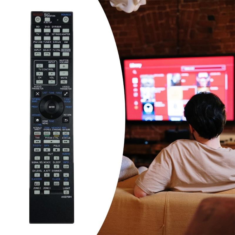 Universal Receiver Remote Control AXD7591 Compatible for SC35 VSX-920-K AXD7662 AXD7618 Replacement Controller