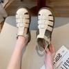 Casual fashion woven hollow platform Roman sandals 2025 summer new women's shoes Baotou beach sandals