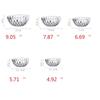 Salad Bowl Tableware Fruit Vegetables Acrylic Clear Bowl Round Dinner Kitchen Dinnerware Multi Size Cookware Creative Plastic