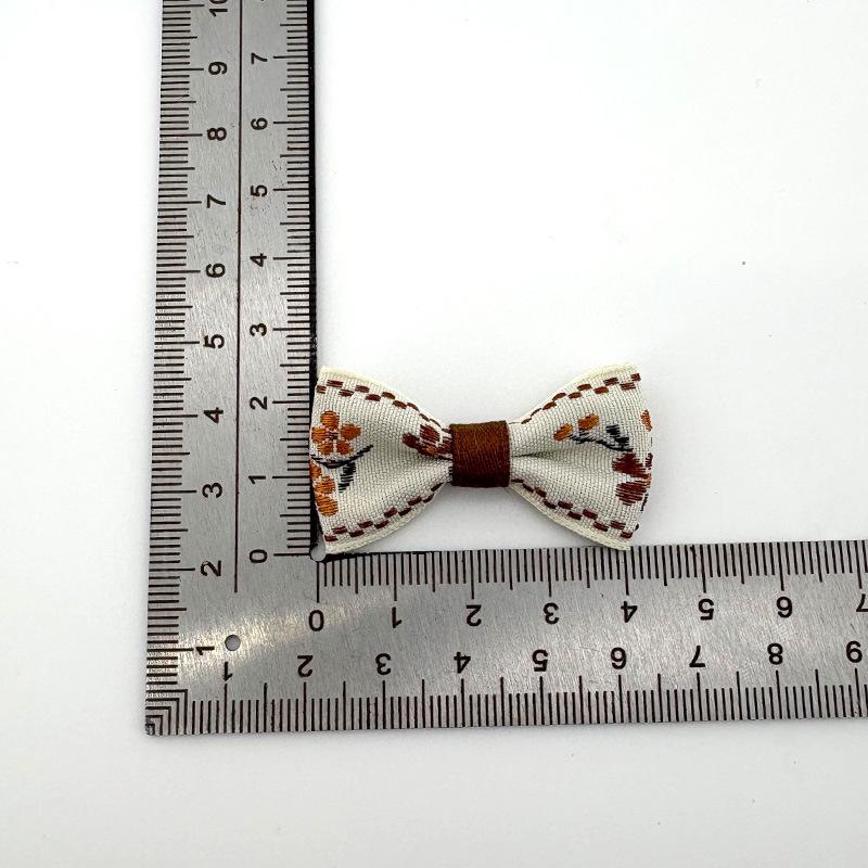 Chinese Floral Embroidery Bow: DIY Accessories for Children's Hair, Clothing, Shoes, Hats, Gifts, and Decorations.