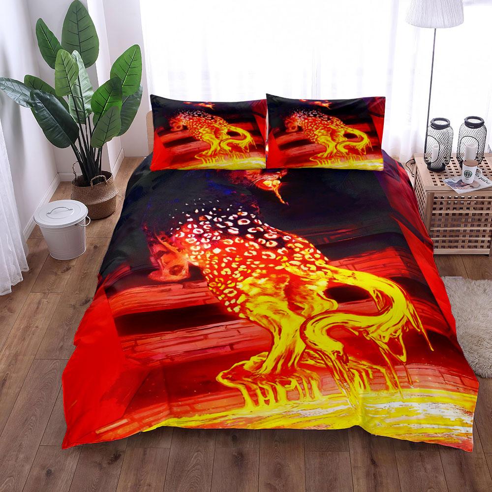 

Botanical Riches Panther Duvet Cover Set UK Single Double Queen King US Twin Full King Size Комплект постельного белья EU single(135x200cm)