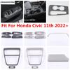 Warning Light Lamp Strip / Window Lift / Gear Shift Panel / Rest Pedal Cover Trim Accessories For Honda Civic 11th  - 2024