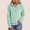 Women's Long Sleeve Hoodie Pullover Button Up Hoodie Casual Solid Color Casual Hooded