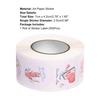 1 Roll Practical Label Charming Heart Tag Bright Color Shape Gift Packaging Label Tag