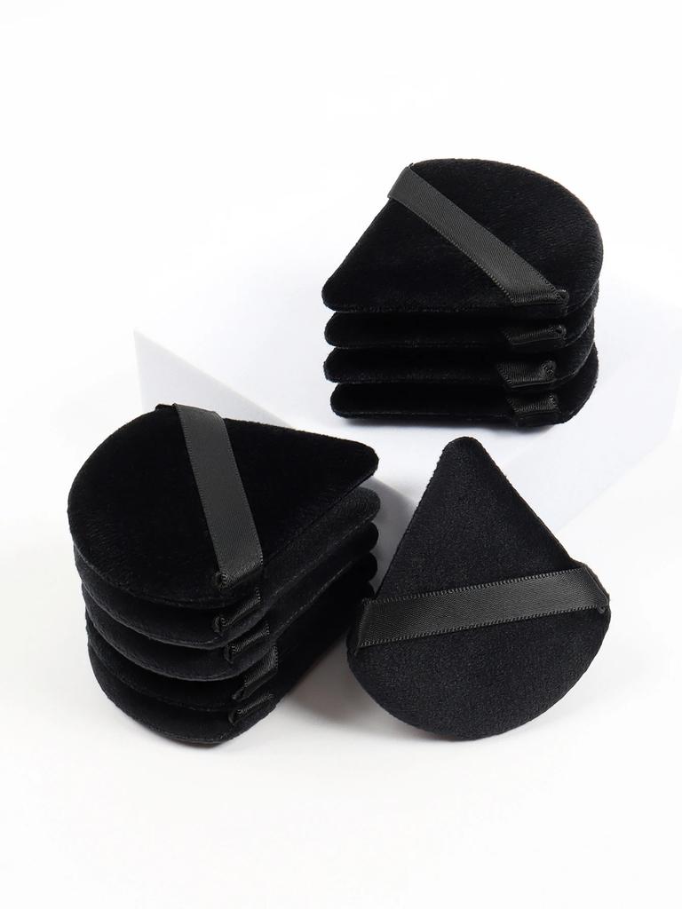 Schwarzer Dreieck Puderquaste Gesichts Make-up Schwamm Weiche Samt Kosmetikquaste Mixer Beauty Foundation Make-up Schwamm Make-up Access