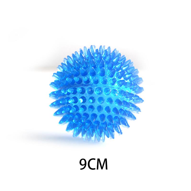 Dog Toys Squeaky Ball Interactive TPR Chewing Toy for Dogs Dental Cleaning Thorn Balls Supplies for Small Medium Large Dogs